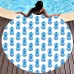 Urijk 1PC High Quality Faux Silk Beach Towel Fruits Printed Round Beach Towel for Holiday Bathroom Towels Blanket Yoga Mat Home ali-76352275